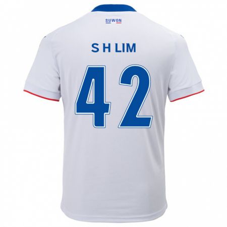 Kandiny Herren Hyun-Sub Lim #42 Weiß Blau Auswärtstrikot Trikot 2024/25 T-Shirt