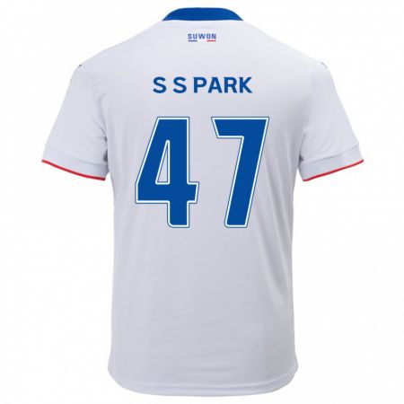 Kandiny Herren Seung-Soo Park #47 Weiß Blau Auswärtstrikot Trikot 2024/25 T-Shirt