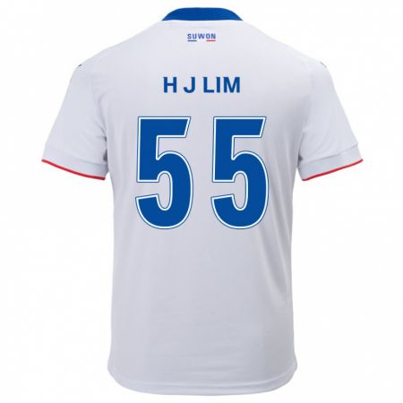 Kandiny Herren Ji-Hoon Lim #55 Weiß Blau Auswärtstrikot Trikot 2024/25 T-Shirt