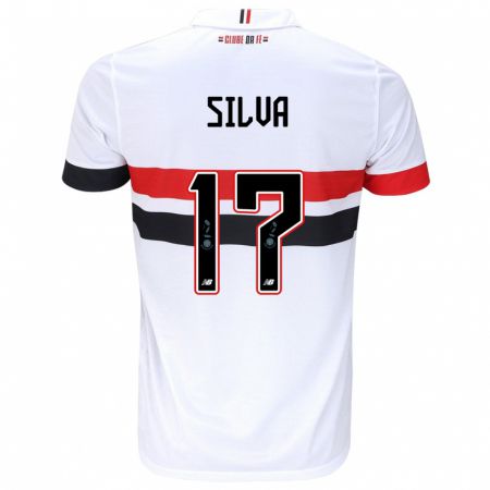 Kandiny Damen André Silva #17 Weiß Rot Schwarz Heimtrikot Trikot 2024/25 T-Shirt