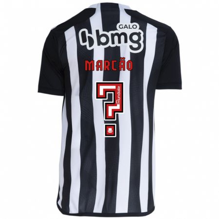 Kandiny Damen Marcão Emanuel #0 Weiß Schwarz Heimtrikot Trikot 2024/25 T-Shirt