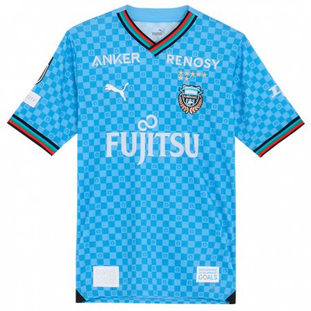 Kandiny Damen Bafétimbi Gomis #18 Azurblau Heimtrikot Trikot 2024/25 T-Shirt