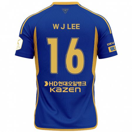 Kandiny Damen Jae-Wook Lee #16 Blau Gelb Heimtrikot Trikot 2024/25 T-Shirt