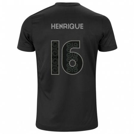 Kandiny Damen Pedro Henrique #16 Schwarz Auswärtstrikot Trikot 2024/25 T-Shirt