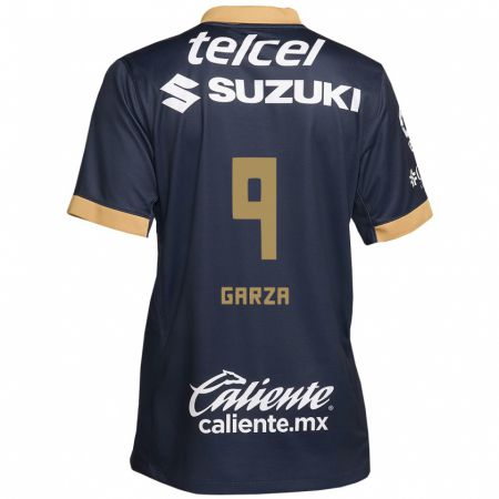 Kandiny Damen Dinora Garza #9 Obsidian Gold Weiß Auswärtstrikot Trikot 2024/25 T-Shirt