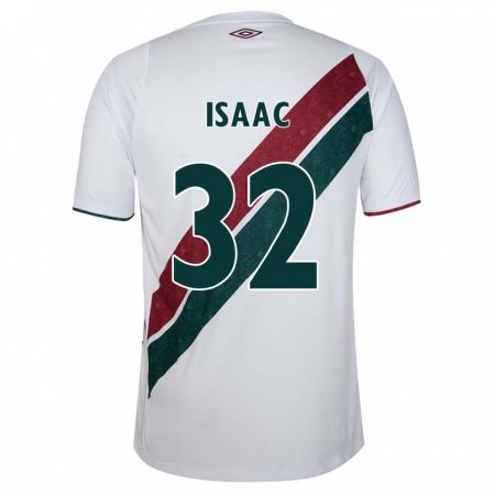 Kandiny Damen Isaac #32 Weiß Grün Kastanienbraun Auswärtstrikot Trikot 2024/25 T-Shirt