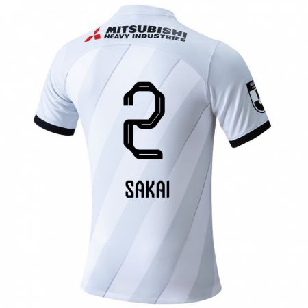 Kandiny Damen Hiroki Sakai #2 Weiß Grau Auswärtstrikot Trikot 2024/25 T-Shirt