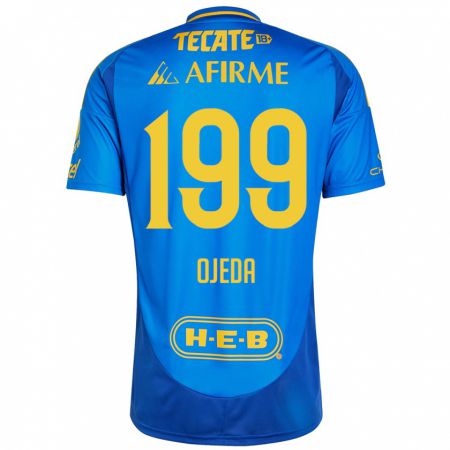 Kandiny Damen Diego Ojeda #199 Blau Gelb Auswärtstrikot Trikot 2024/25 T-Shirt