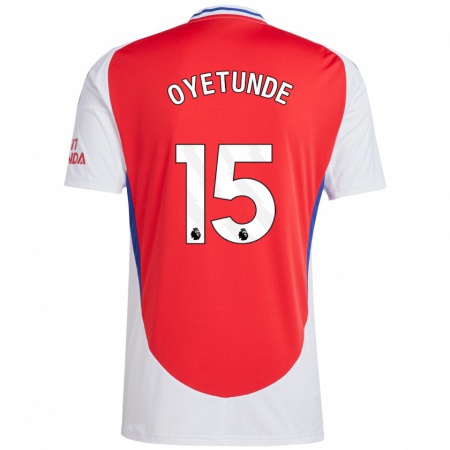 Kandiny Kinder Daniel Oyetunde #15 Rot Weiß Heimtrikot Trikot 2024/25 T-Shirt