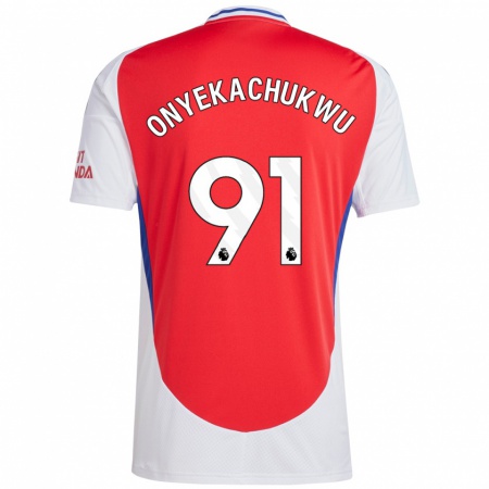 Kandiny Kinder Samuel Onyekachukwu #91 Rot Weiß Heimtrikot Trikot 2024/25 T-Shirt