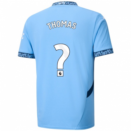 Kandiny Kinder Rhys Thomas #0 Marineblau Heimtrikot Trikot 2024/25 T-Shirt