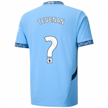 Kandiny Kinder Oliver Tevenan #0 Marineblau Heimtrikot Trikot 2024/25 T-Shirt