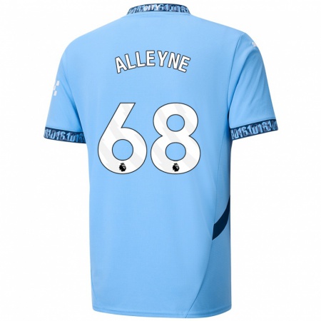 Kandiny Kinder Max Alleyne #68 Marineblau Heimtrikot Trikot 2024/25 T-Shirt