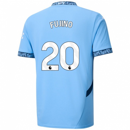 Kandiny Kinder Aoba Fujino #20 Marineblau Heimtrikot Trikot 2024/25 T-Shirt