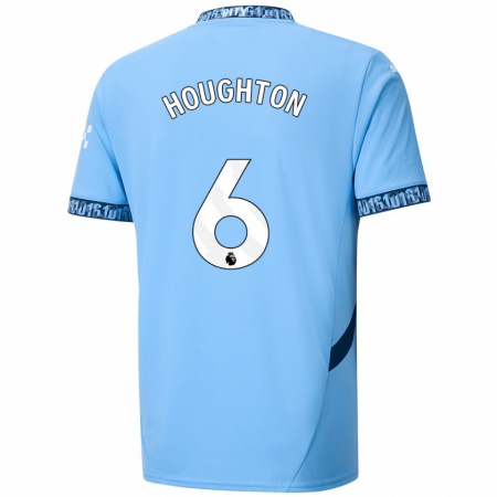 Kandiny Kinder Steph Houghton #6 Marineblau Heimtrikot Trikot 2024/25 T-Shirt