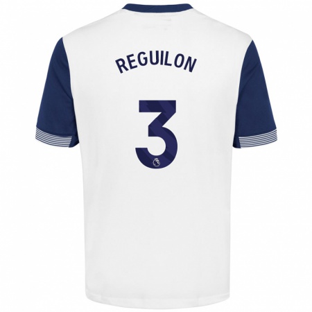 Kandiny Kinder Sergio Reguilón #3 Weiß Blau Heimtrikot Trikot 2024/25 T-Shirt