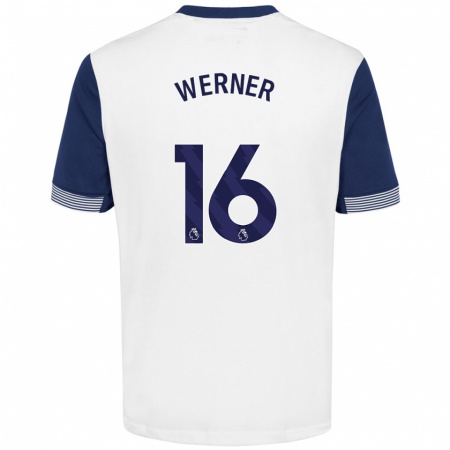 Kandiny Kinder Timo Werner #16 Weiß Blau Heimtrikot Trikot 2024/25 T-Shirt