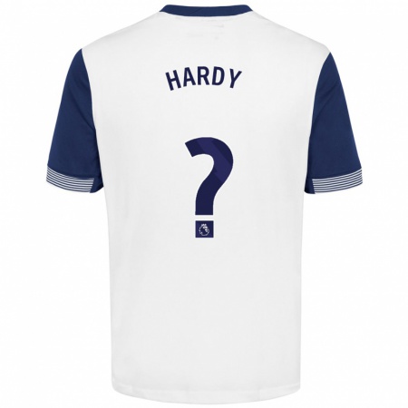 Kandiny Kinder Malachi Hardy #0 Weiß Blau Heimtrikot Trikot 2024/25 T-Shirt