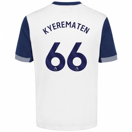 Kandiny Kinder Rio Kyerematen #66 Weiß Blau Heimtrikot Trikot 2024/25 T-Shirt