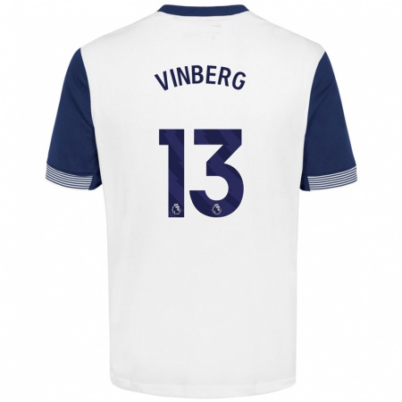 Kandiny Kinder Matilda Vinberg #13 Weiß Blau Heimtrikot Trikot 2024/25 T-Shirt