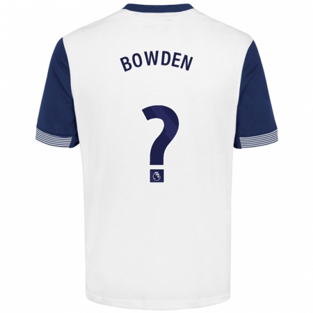 Kandiny Kinder Jamie Bowden #0 Weiß Blau Heimtrikot Trikot 2024/25 T-Shirt