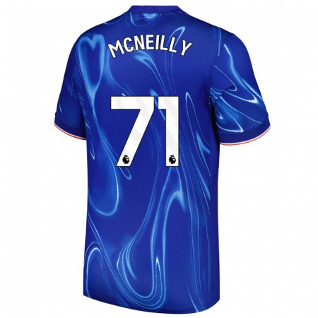 Kandiny Kinder Donnell Mcneilly #71 Blau Weiß Heimtrikot Trikot 2024/25 T-Shirt