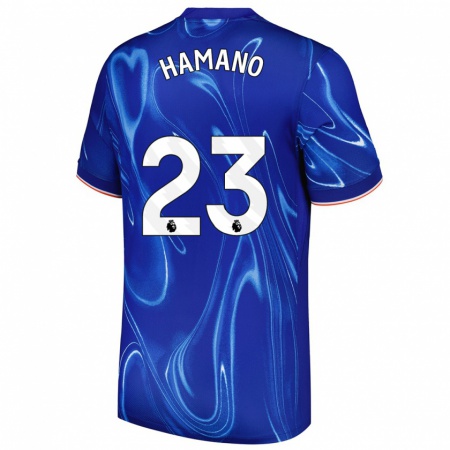 Kandiny Kinder Maika Hamano #23 Blau Weiß Heimtrikot Trikot 2024/25 T-Shirt