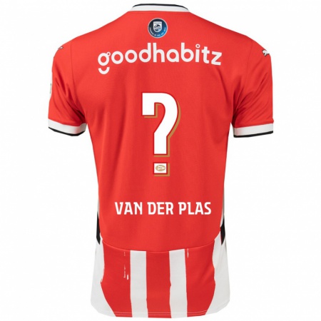 Kandiny Kinder Sven Van Der Plas #0 Rot Weiß Heimtrikot Trikot 2024/25 T-Shirt