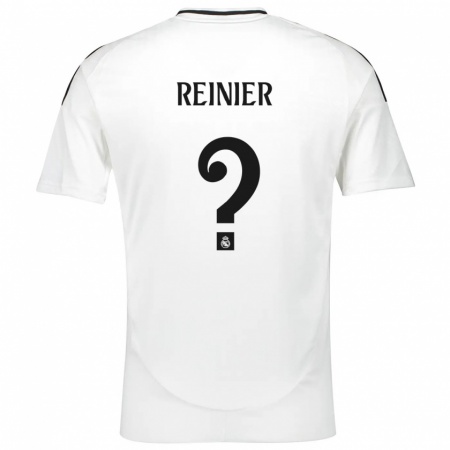 Kandiny Kinder Reinier #0 Weiß Heimtrikot Trikot 2024/25 T-Shirt