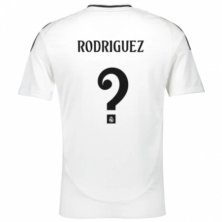 Kandiny Kinder Álvaro Rodríguez #0 Weiß Heimtrikot Trikot 2024/25 T-Shirt