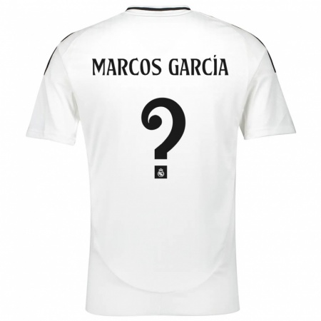 Kandiny Kinder Marcos García #0 Weiß Heimtrikot Trikot 2024/25 T-Shirt