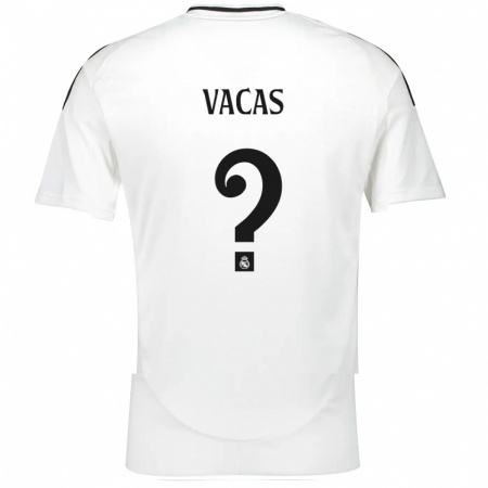 Kandiny Kinder Juan Vacas #0 Weiß Heimtrikot Trikot 2024/25 T-Shirt