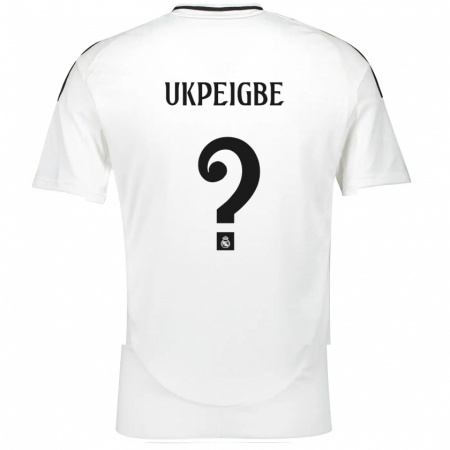 Kandiny Kinder Melvin Ukpeigbe #0 Weiß Heimtrikot Trikot 2024/25 T-Shirt