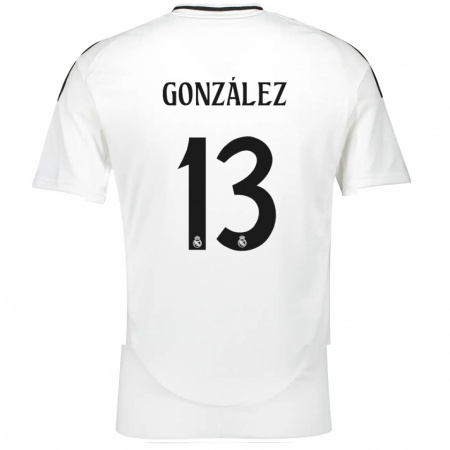 Kandiny Kinder Fran González #13 Weiß Heimtrikot Trikot 2024/25 T-Shirt