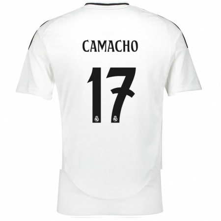 Kandiny Kinder Carla Camacho #17 Weiß Heimtrikot Trikot 2024/25 T-Shirt