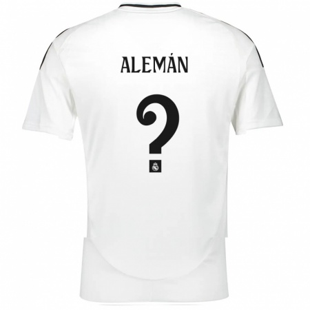 Kandiny Kinder Alexander Alemán #0 Weiß Heimtrikot Trikot 2024/25 T-Shirt