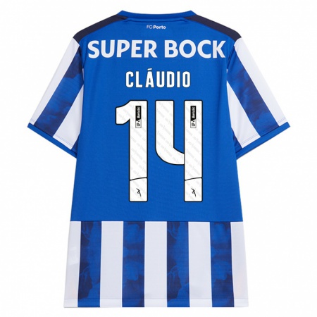 Kandiny Kinder Cláudio Ramos #14 Blau Weiß Heimtrikot Trikot 2024/25 T-Shirt