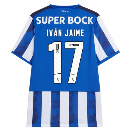 Kandiny Kinder Iván Jaime #17 Blau Weiß Heimtrikot Trikot 2024/25 T-Shirt