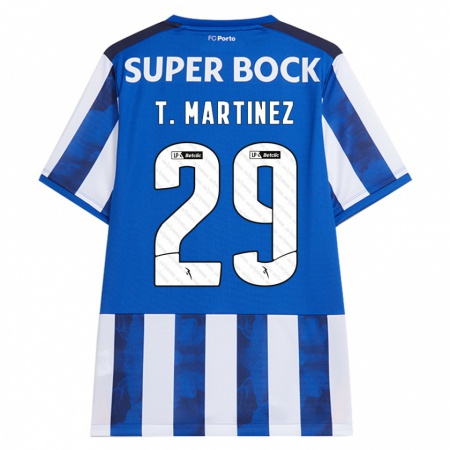 Kandiny Kinder Toni Martínez #29 Blau Weiß Heimtrikot Trikot 2024/25 T-Shirt