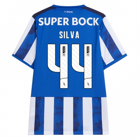 Kandiny Kinder Felipe Silva #44 Blau Weiß Heimtrikot Trikot 2024/25 T-Shirt