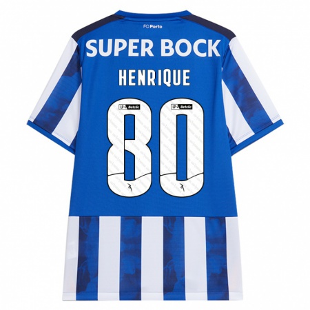 Kandiny Kinder Kaio Henrique #80 Blau Weiß Heimtrikot Trikot 2024/25 T-Shirt