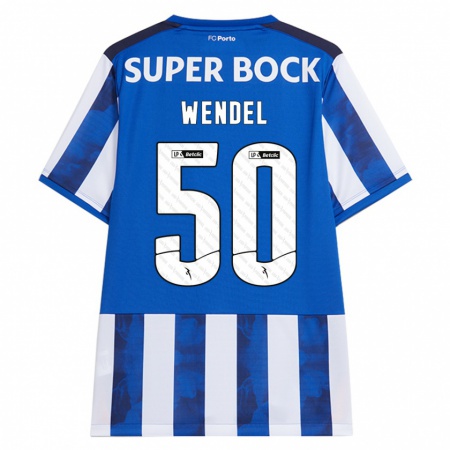 Kandiny Kinder Wendel #50 Blau Weiß Heimtrikot Trikot 2024/25 T-Shirt