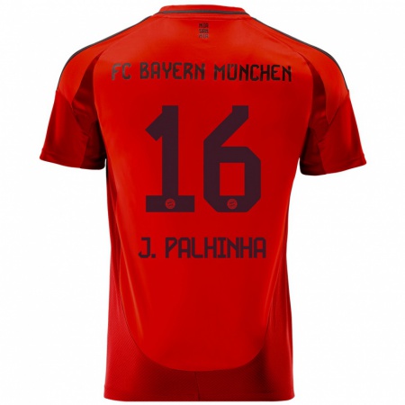 Kandiny Kinder João Palhinha #16 Rot Heimtrikot Trikot 2024/25 T-Shirt