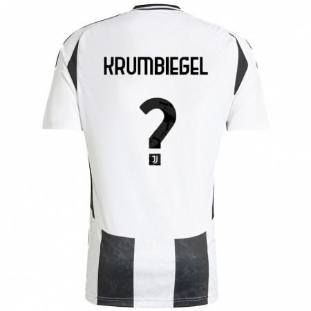 Kandiny Kinder Paulina Krumbiegel #0 Weiß Schwarz Heimtrikot Trikot 2024/25 T-Shirt