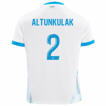 Kandiny Kinder Selen Altunkulak #2 Weiß Himmelblau Heimtrikot Trikot 2024/25 T-Shirt