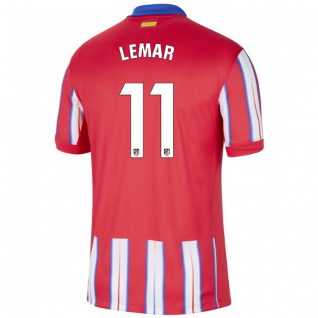 Kandiny Kinder Thomas Lemar #11 Rot Weiß Blau Heimtrikot Trikot 2024/25 T-Shirt