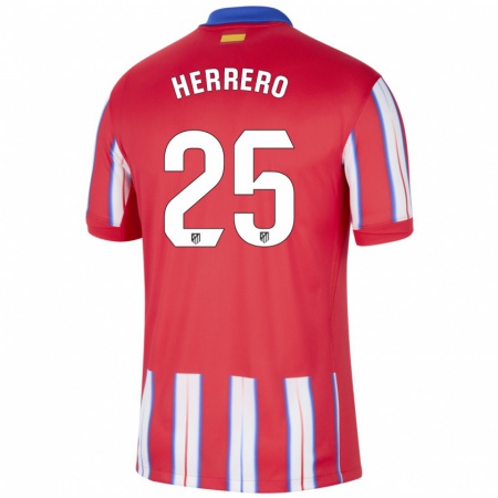 Kandiny Kinder Alex Herrero #25 Rot Weiß Blau Heimtrikot Trikot 2024/25 T-Shirt