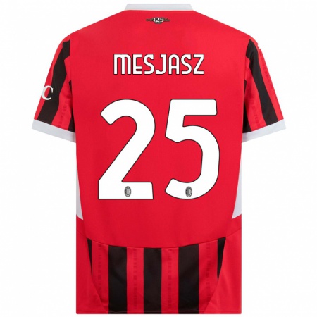 Kandiny Kinder Małgorzata Mesjasz #25 Rot Schwarz Heimtrikot Trikot 2024/25 T-Shirt