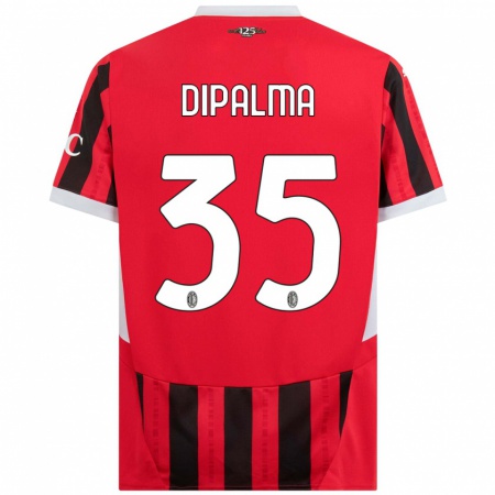 Kandiny Kinder Matteo Dipalma #35 Rot Schwarz Heimtrikot Trikot 2024/25 T-Shirt