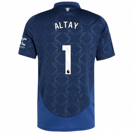 Kandiny Kinder Altay Bayındır #1 Indigo Auswärtstrikot Trikot 2024/25 T-Shirt